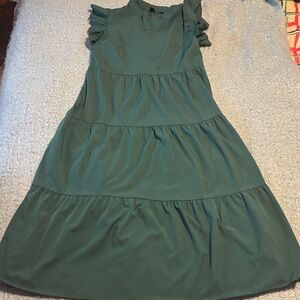 SHEIN Teal Ruffle women Dress